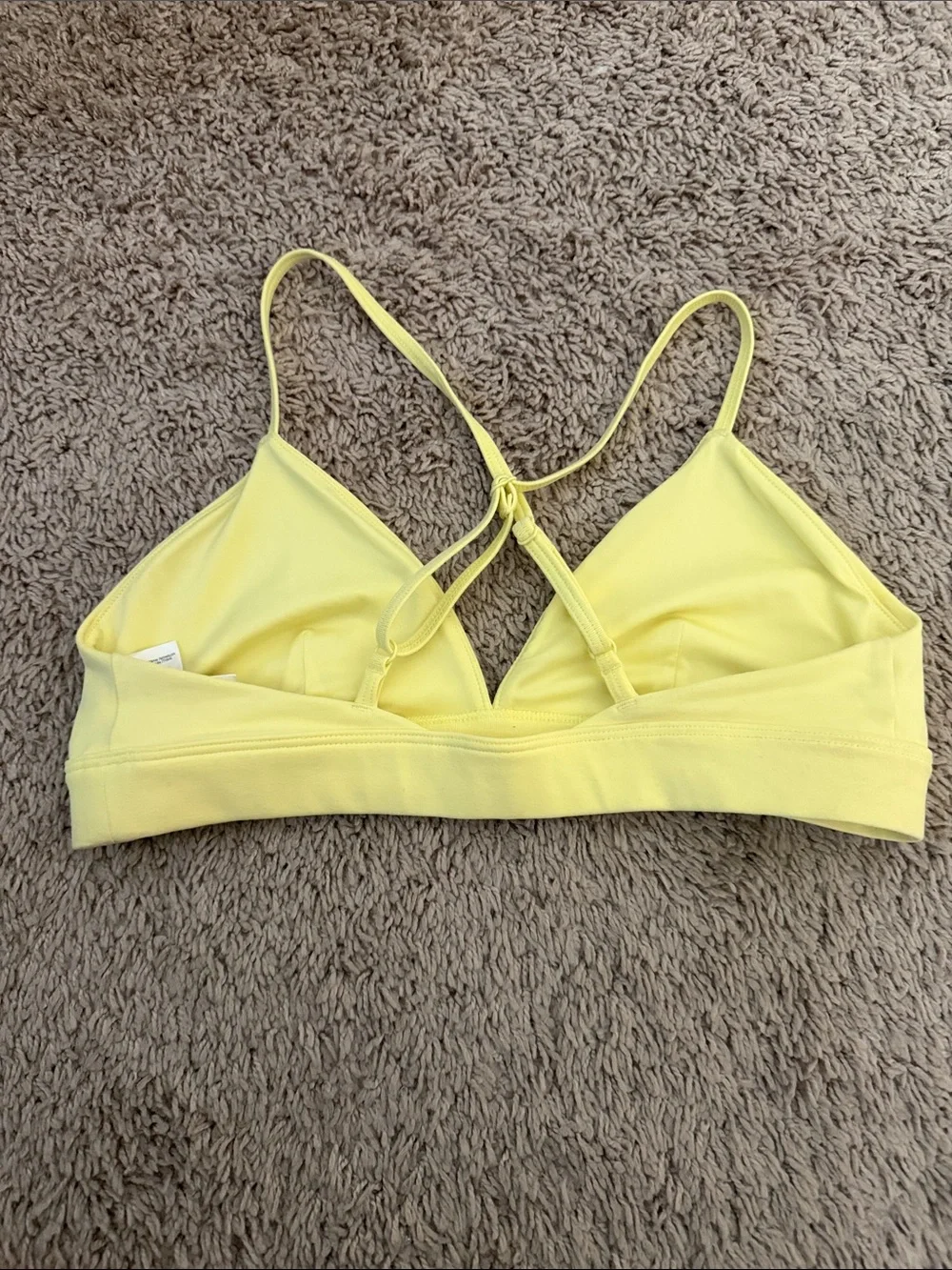 ALO Yoga Yellow sunshine sports bra small